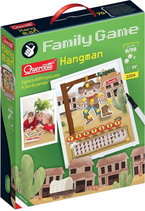 Quercetti Hangman Spel (Frans, Italiaans, 2 Spelers)