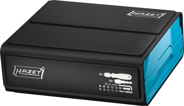 Produktbild HAZET SmartCase Bit Satz 2200SC-1 ∙ Sechskant6,3 (1/4 Zoll) ∙ Schlitz Profil, Kreuzschlitz Profil P… (Kreuz Pozidriv PZ, Kreuz Phillips PH, Schraubschlitz, Innensechsrund TX, Innensechskant)