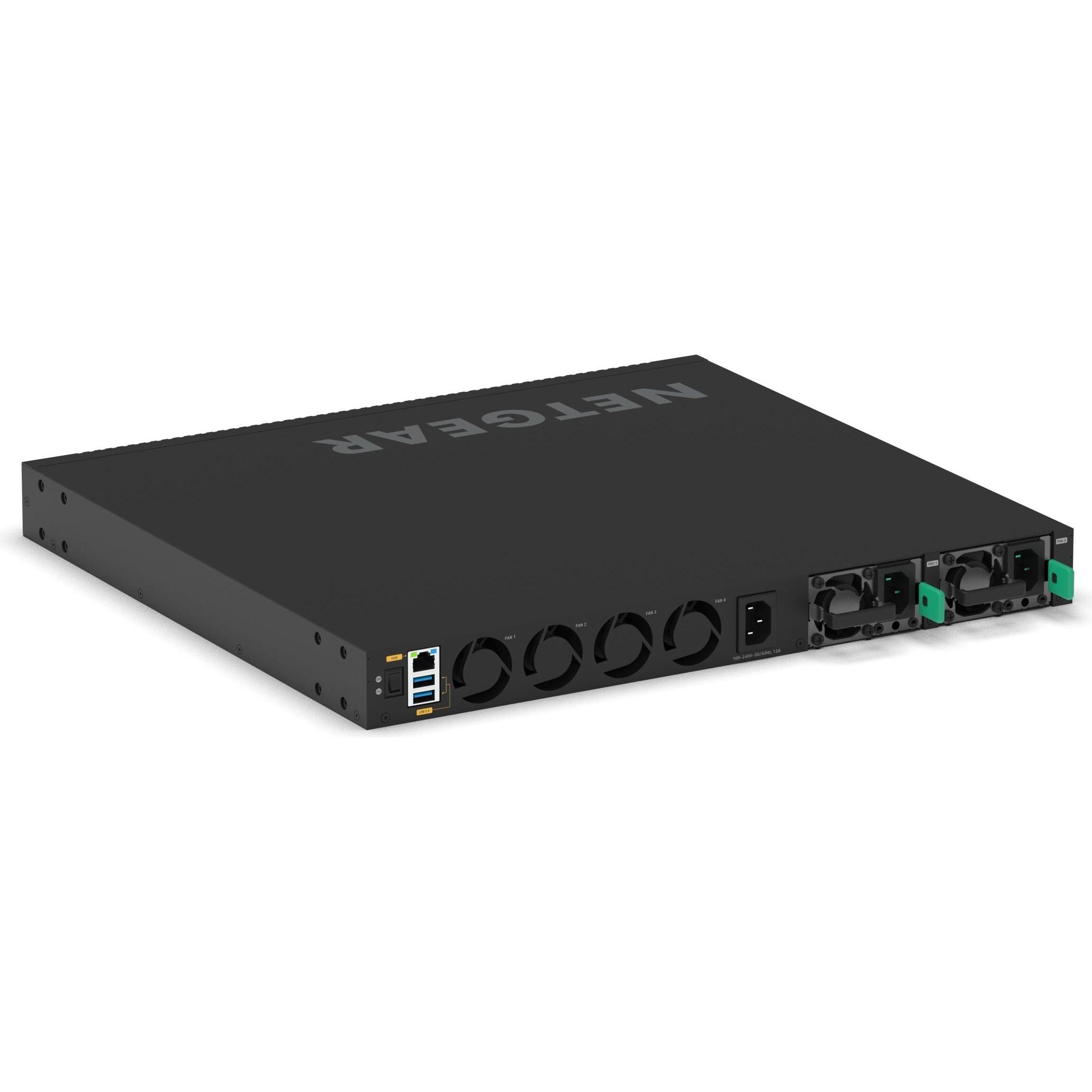 Netgear M4350-44M4X4V (MSM4352)-44x2.5G, 4x10G/M (52 Ports), Netzwerk Switch, Schwarz