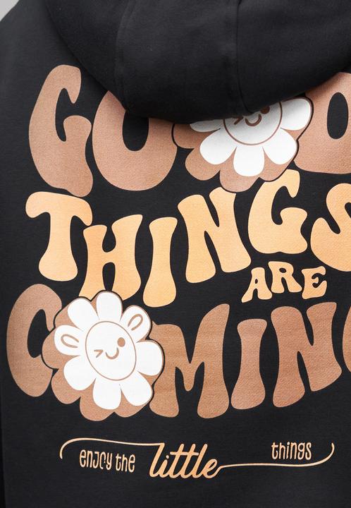 Produktbild Merchcode Ladies 77 Good Things Black Everyday Hoodie - 187589 (S)