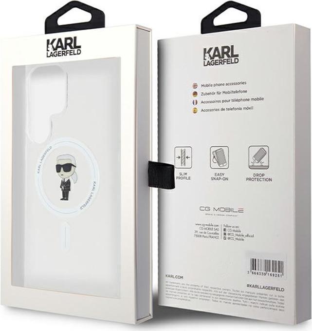 Produktbild Karl Lagerfeld KLHMLHFCKNOT S928 transparent hardcase IML Ikonik MagSafe (Samsung Galaxy S24 Ultra)