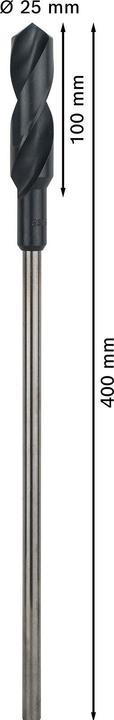 Produktbild Bosch Professional Zubehör PRO Wood HSS Installationsbohrer, 25 x 100 x 400 mm (11 mm)