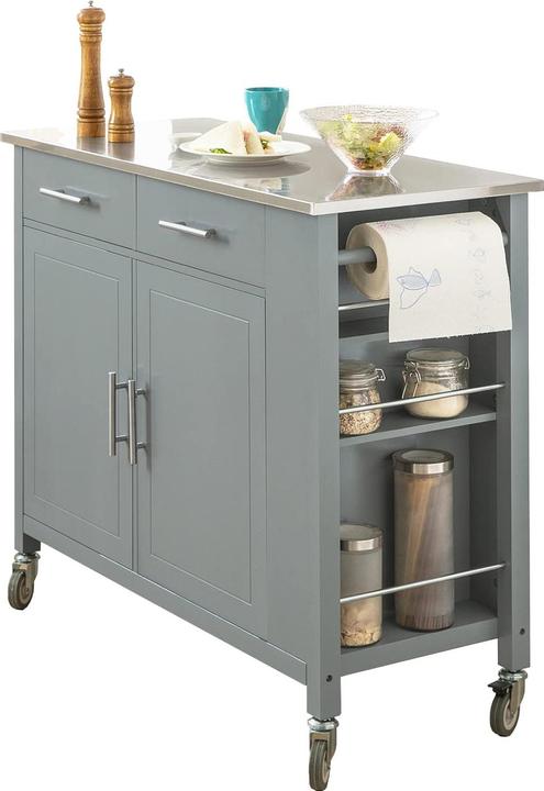 SoBuy Carrello da cucina FKW108-HG, Grigio