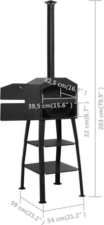 Immagine prodotto VidaXL Malesia (Legno del forno per pizza)