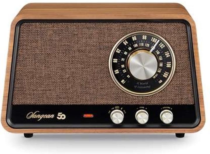 Immagine prodotto Sangean Mobile in legno Premium WR-101 Radio da tavolo AM, FM Bluetooth®, AUX, FM Noce (Bluetooth)