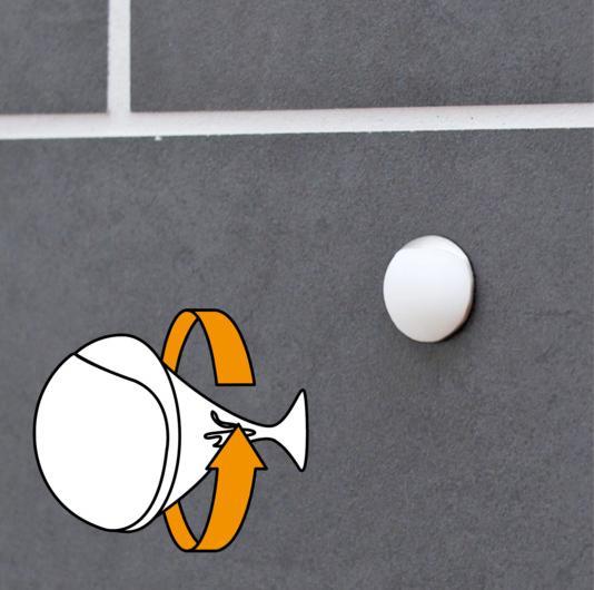 Immagine prodotto Fermaporta a muro Vite o colla a muro ø 20x8 mm (2 pz.)