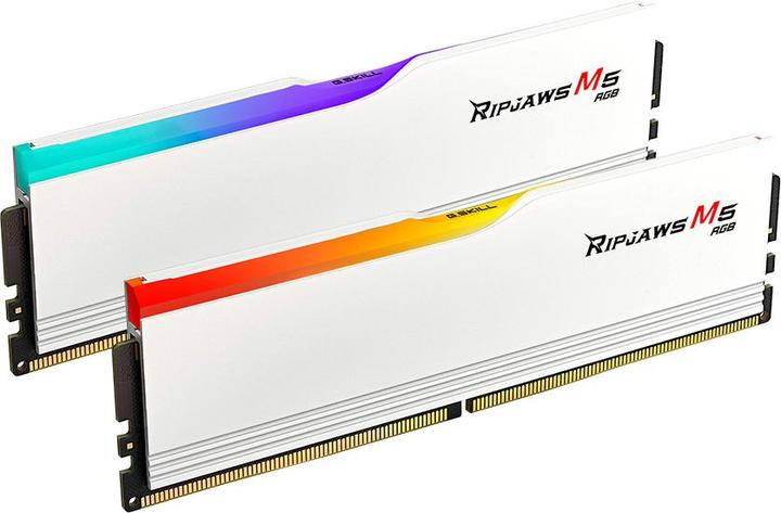 Actual product image G.Skill D532GB 6000-36 Ripjaws M5 wh K2 GSK (F5-6000J3636F16GX2-RM5RW) (2 x 16GB, 6000 MHz, DDR5 RAM, DIMM)