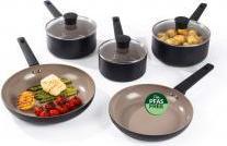 Produktbild Salter BW14738 Ceramic 5 Piece Pan Set (Pfannenset + Topfset, Aluminium)