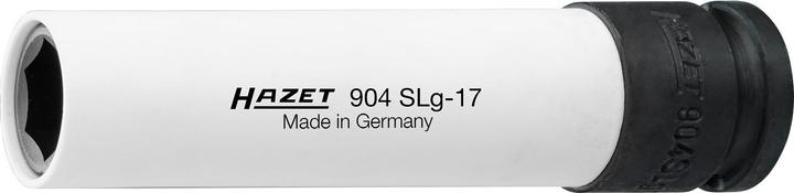 Produktbild HAZET Schlag-, Maschinenschrauber Steckschlüsseleinsatz ∙ Sechskant ∙ extra lang 904SLG-17 ∙ Vierka… (17 mm)