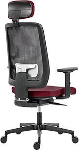 Produktbild Powerton ERGO LUCIE Ergonomischer Bürostuhl, Rot (42 - 53.50 cm)