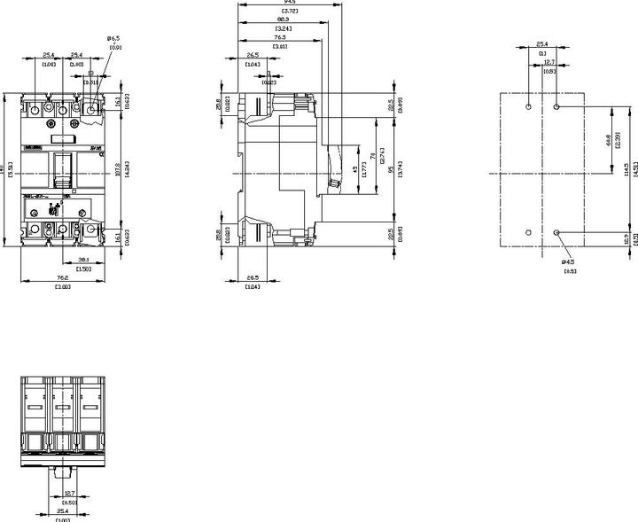 Immagine prodotto Siemens Interruttore automatico 70A 3p opt.motorantr 3VA5170-4EF31-0AA0