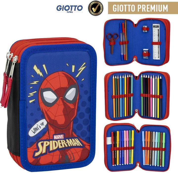 Produktbild Spiderman Federmäppchen mit Zubehör Giotto, b