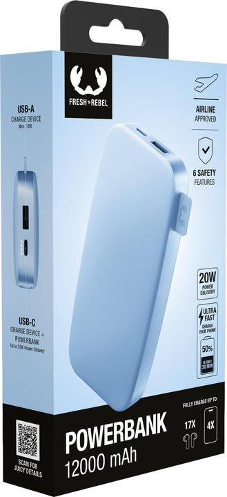 Actual product image Fresh'N Rebel Fresh 'n Rebel Powerbank 12000 mAh Vivid (12000 mAh, 44.40 Wh)