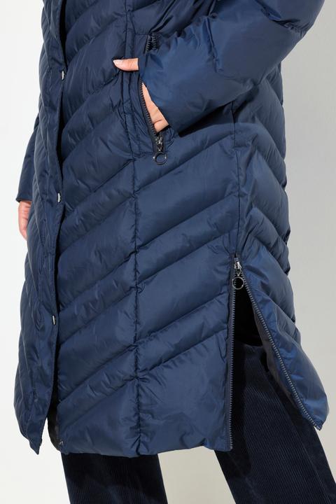 Produktbild Ulla Popken Puffer-Mantel, Kapuze abnehmbar, Stehkragen, Zipptaschen (42, 44)