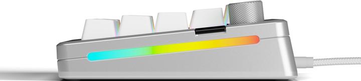 Produktbild Glorious GMMK 3 Pro 65 % Custom Gaming-Tastatur - Pre-Built, ANSI (US), Fox Switches, silber (US, Kabelgebunden)