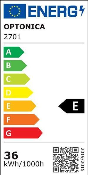 Energy Label Optonica 48W 60x60cm Profi Line LED panel cold white