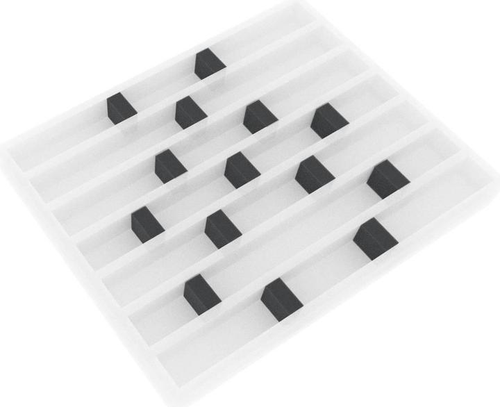 Immagine prodotto Feldherr HS025A001 - 40 distanziatori / blocchi di schiuma / blocchi di schiuma 30 mm x 25 mm x 15 mm (Schiuma solida)