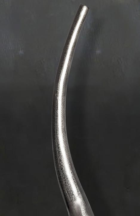 Produktbild FineBuy Vase 100 cm Aluminium Blumenvase Spirale Bodenvase Wohndeko Gross Dekovase Modern (1x)