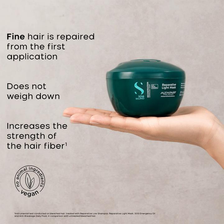 Produktbild Alfaparf Milano Semi Di Lino Rekonstruktion Reparative Lichtmaske 200 Ml (200 ml)