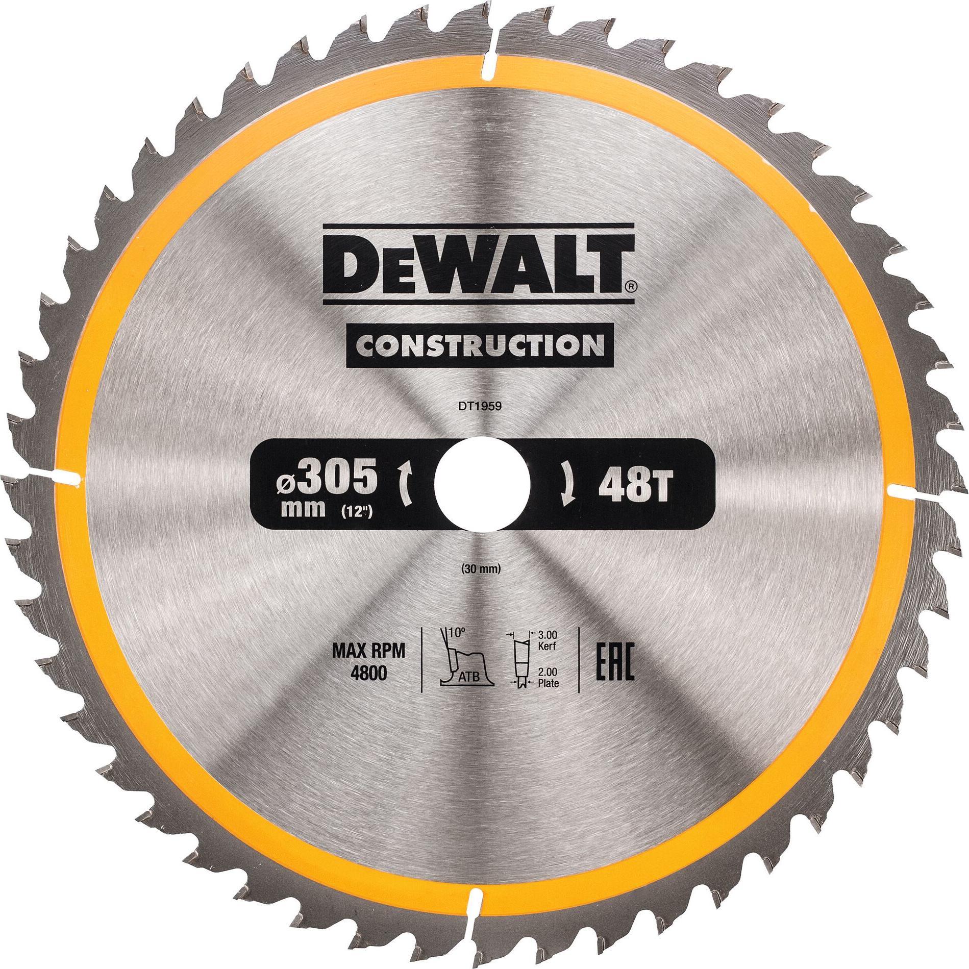 DeWalt, Sägeblatt, Kreissaegeblatt Stat. 305/30mm 48WZ