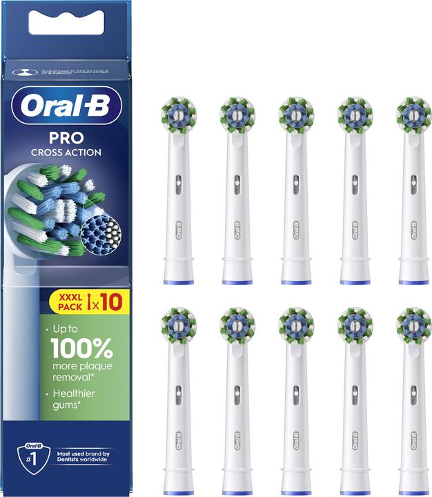 Actual product image Oral-B Pro Crossaction Replacement Brushes for Electric Toothbrush - Pack of 10 (10 x)