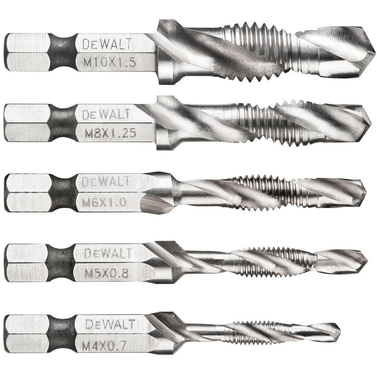 DeWalt, Maschi + Giramaschi, Gewindebohrer- und Bohrerset