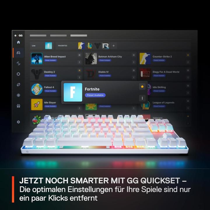 Actual product image SteelSeries Apex Pro TKL Gen 3 (US, Cable, Wireless)