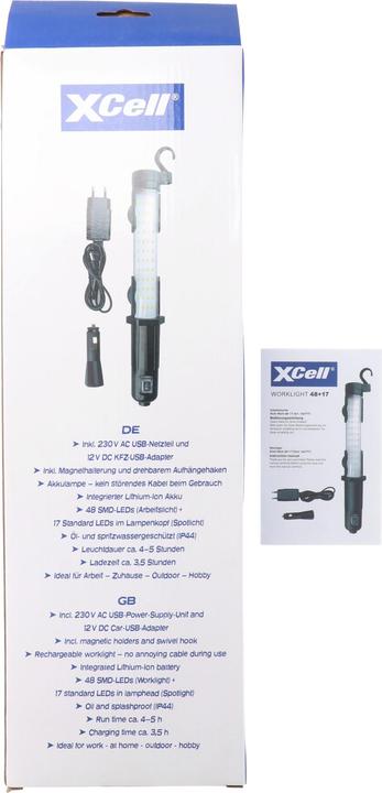 Actual product image XCell Professional work light LED flashlight incl. battery and charger (320 lm)