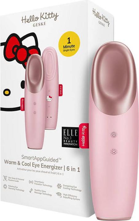 Produktbild Konjac Sponge Masażer do oczu Cool & Warm 6w1 Geske z Aplikacją (Hello Kitty różowy)