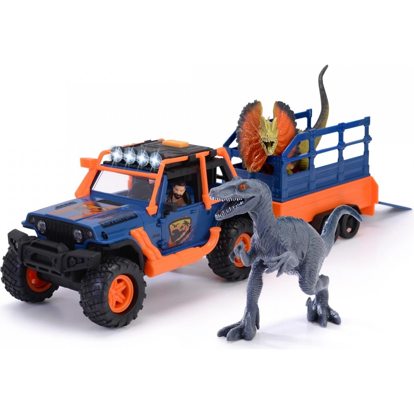 Dickie Dino Jeep mit Trailer Spielset