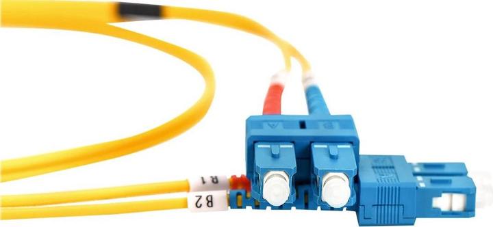 Image du produit Digitus Câble patch fibre optique SC vers SC OS2 monomode 09/125 m duplex, longueur 1m (CAT6, 1 m)