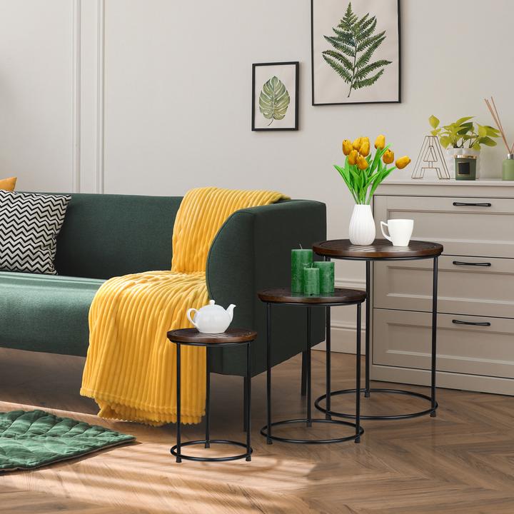 Produktbild Relaxdays 3-tlg. Satztisch-Set