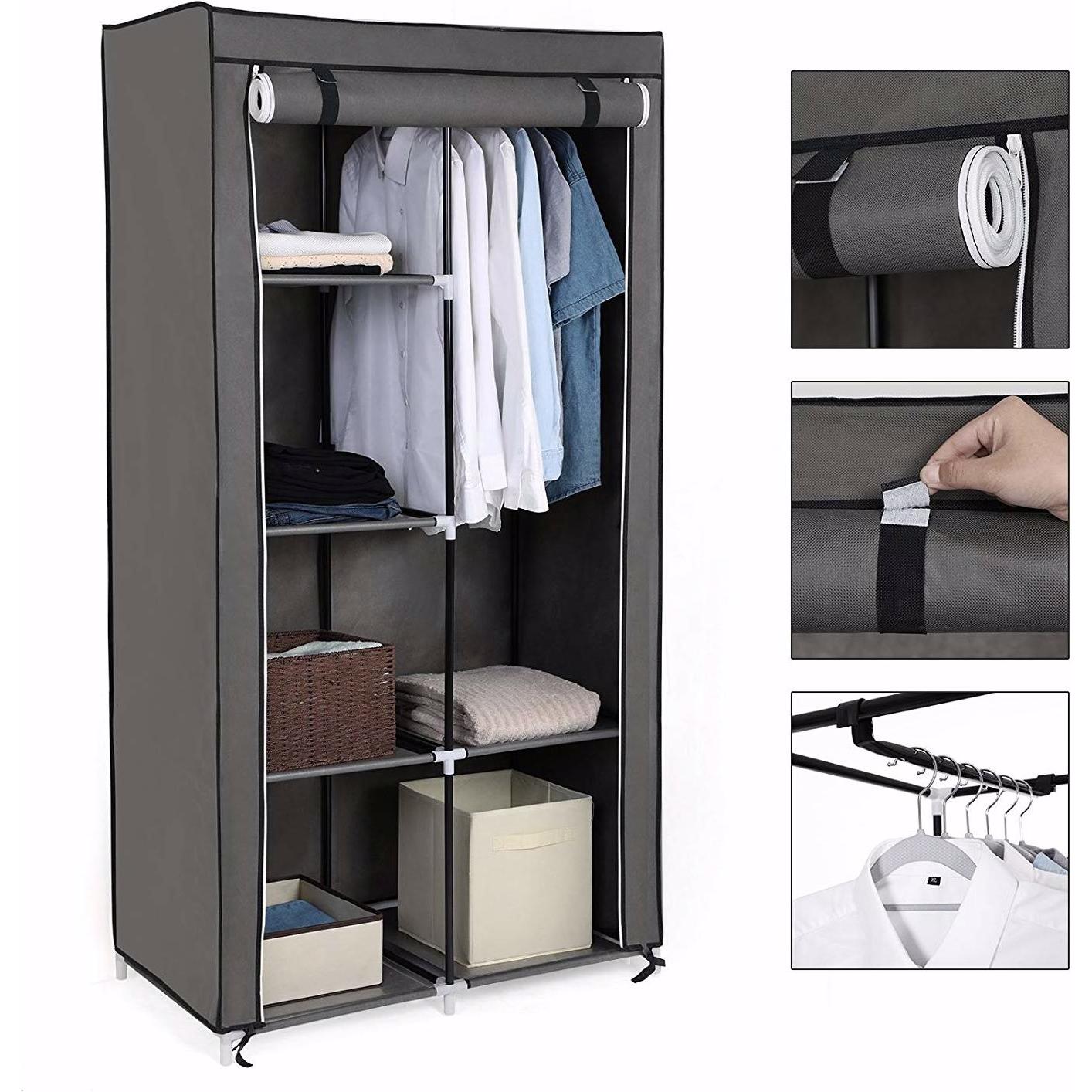 Songmics, Kleiderschrank, Wardrobe (45 x 88 cm)