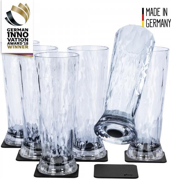 Immagine prodotto Silwy Bicchieri di plastica magnetici Birra (0.50 l, 6 x)