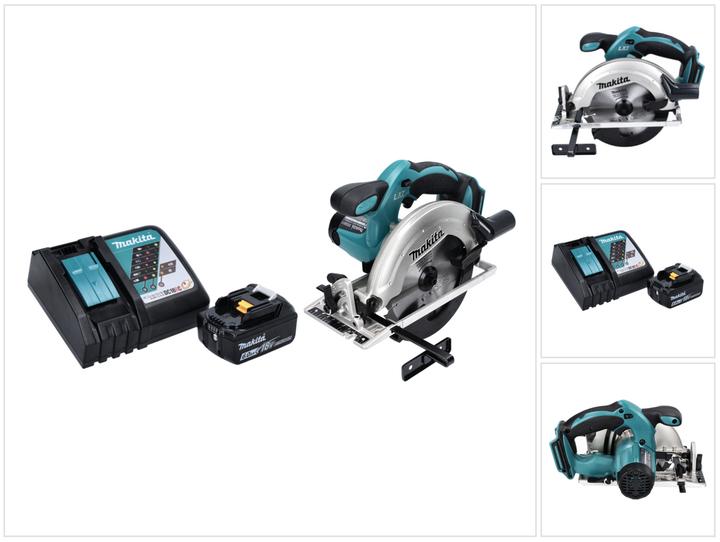Actual product image Makita DSS 611 RG1 Battery hand-held circular saw 18 V 165 mm + 1x battery 6.0 Ah + charger