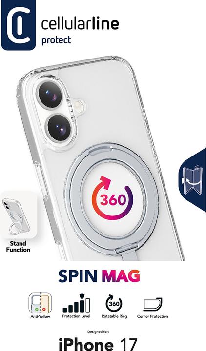Actual product image Cellularline Spin Mag (Apple iPhone 17)