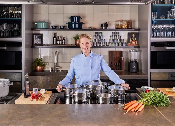 Actual product image Zwilling POLETTO 5-piece stainless steel saucepan set with glass lids INDUCTION (28 cm, Pan set + pot set, Stainless steel)