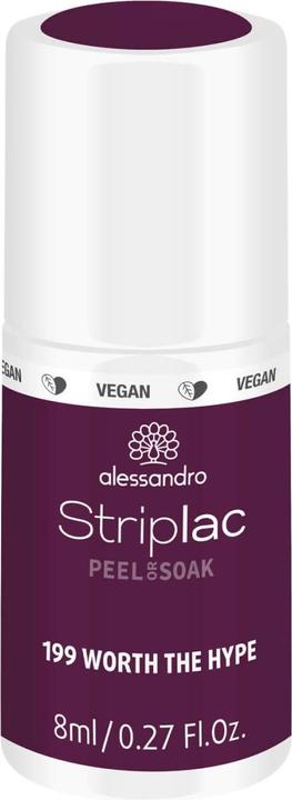 Image du produit Alessandro Striplac Peel or Soak off Worth the Hype (199 Valeur de l'engouement, Vernis couleur)