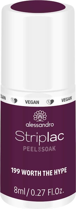 Produktbild Alessandro Striplac Peel or Soak off Worth the Hype (199 Worth the Hype, Farblack)