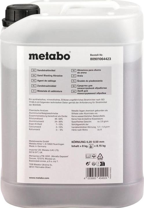 Produktbild Metabo Sandstrahlmittel