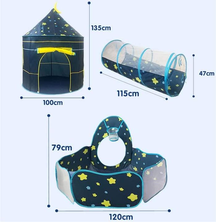 Immagine prodotto Benebomo Tenda da gioco con tunnel blu
