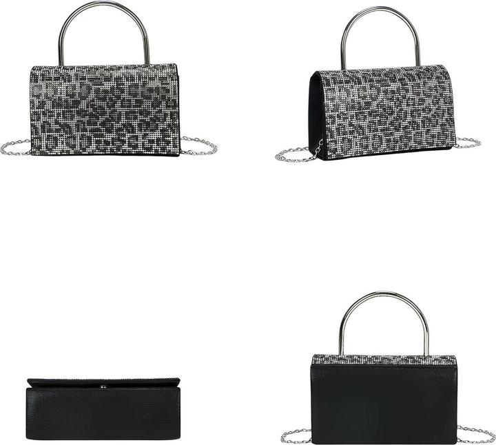 Immagine prodotto Avizar Damen Abendtasche Strassoptik Metallgriff
