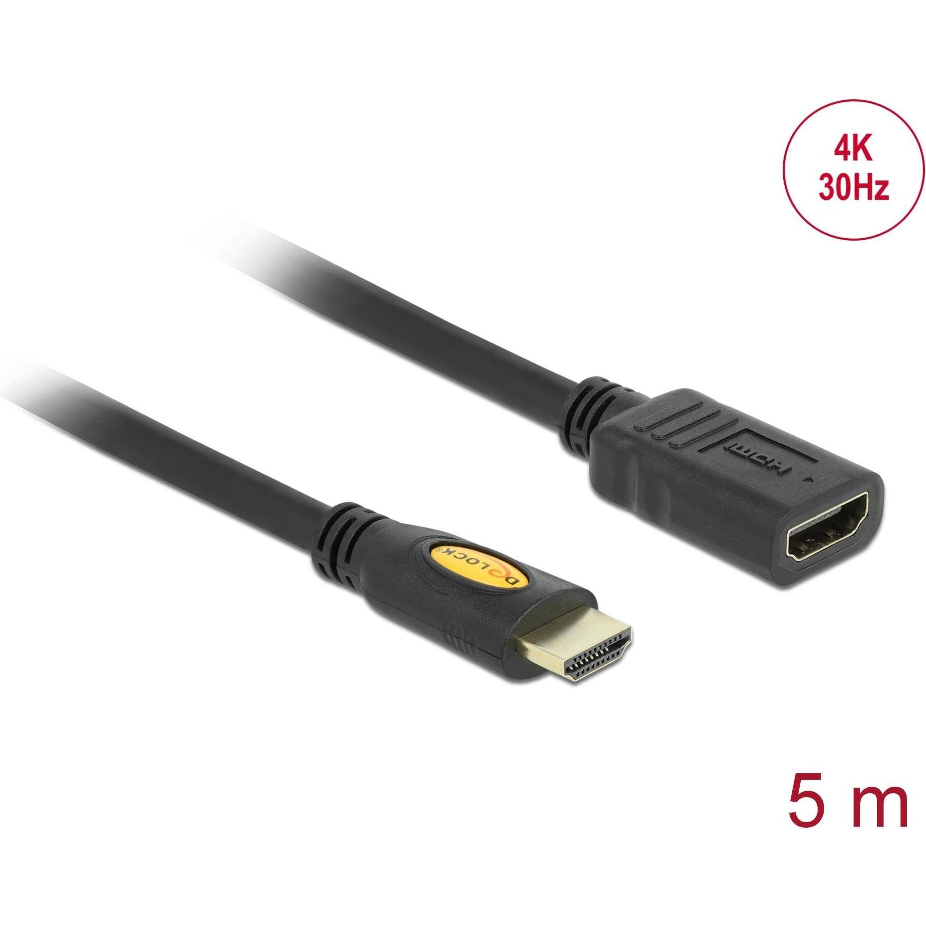 Thumbnail - Delock HDMI (Typ A) — HDMI (Typ A) (5 m, HDMI), Video Kabel