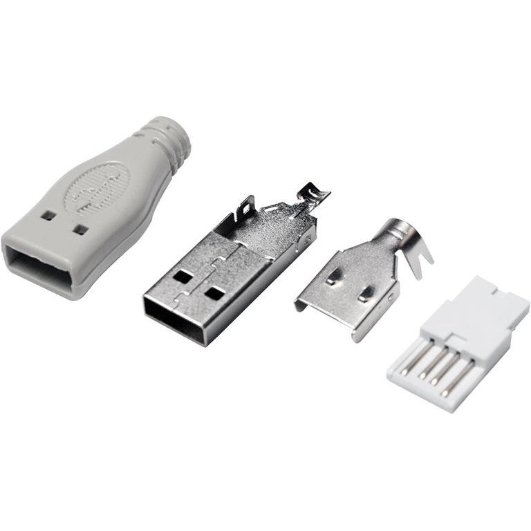 Thumbnail - LogiLink USB 2.0 zu (USB-A, 3.60 cm), Data + Video Adapter, Grau