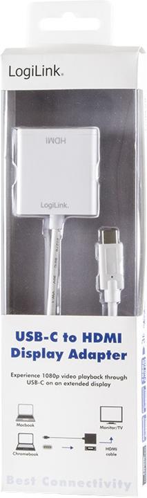 Produktbild LogiLink USB Typ-C zu (HDMI, 4.50 cm)