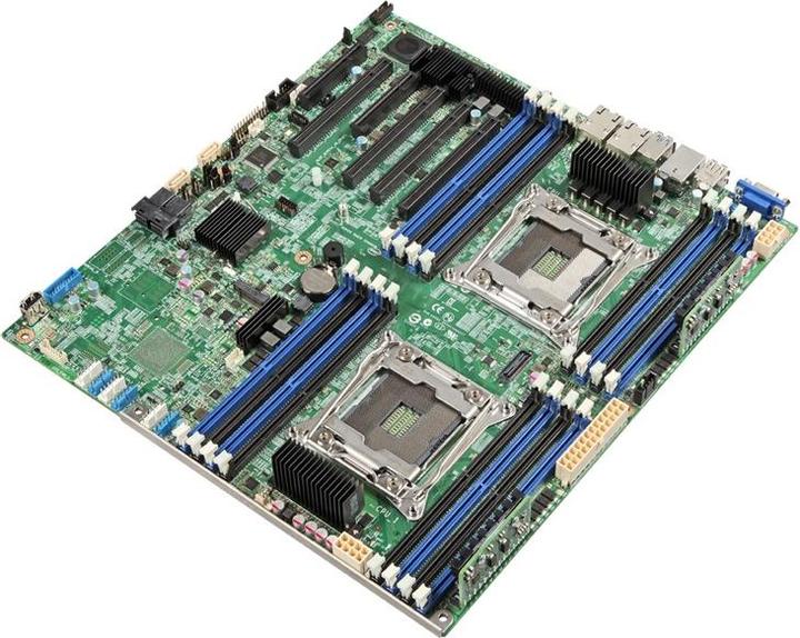 Intel Server Board DBS2600CWTSR supporting two E5-2600v3 processor 16DIMMs two 10-Gb ethernet ports and... (LGA 2011, Intel C612, SSI EEB)