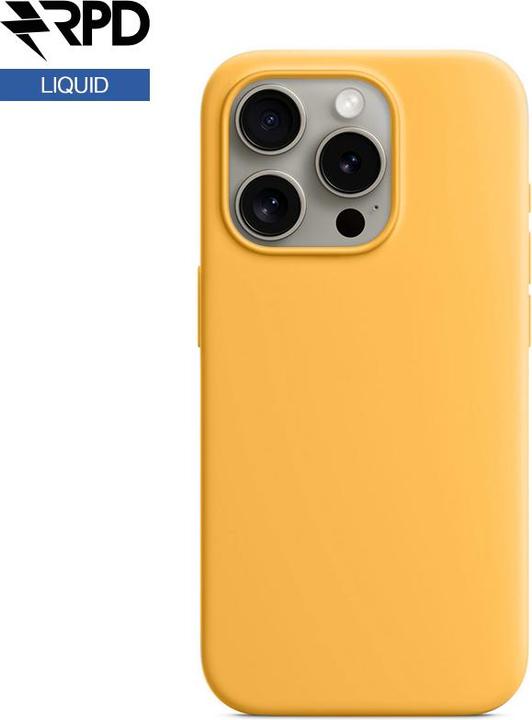 Produktbild RPD iPhone 15 Pro Max - Silicone Case sunshine, Liquid (Magsafe-Version) (Apple iPhone 15 Pro Max)