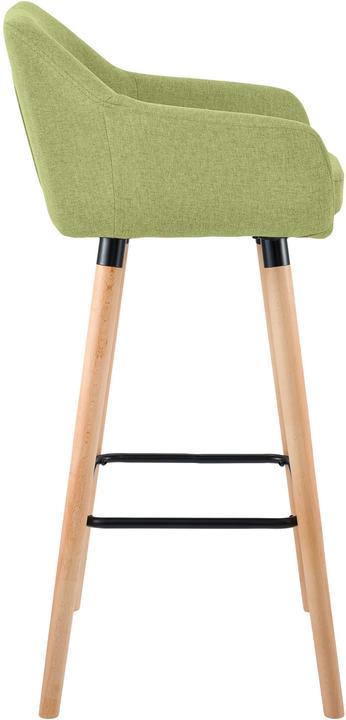 Image du produit CLP Tabouret de bar Grant Tissu, vert clair