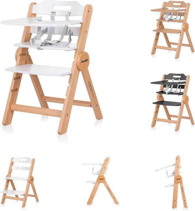 Produktbild Chipolino Kinderhochstuhl Cacao Holz (Hochstuhl, Treppenhochstuhl)