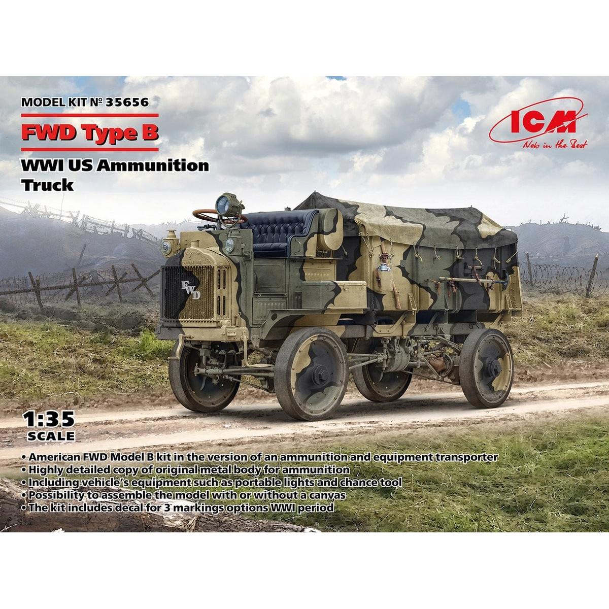 ICM FWD Type B, WWI US Ammunition Truck (35656)